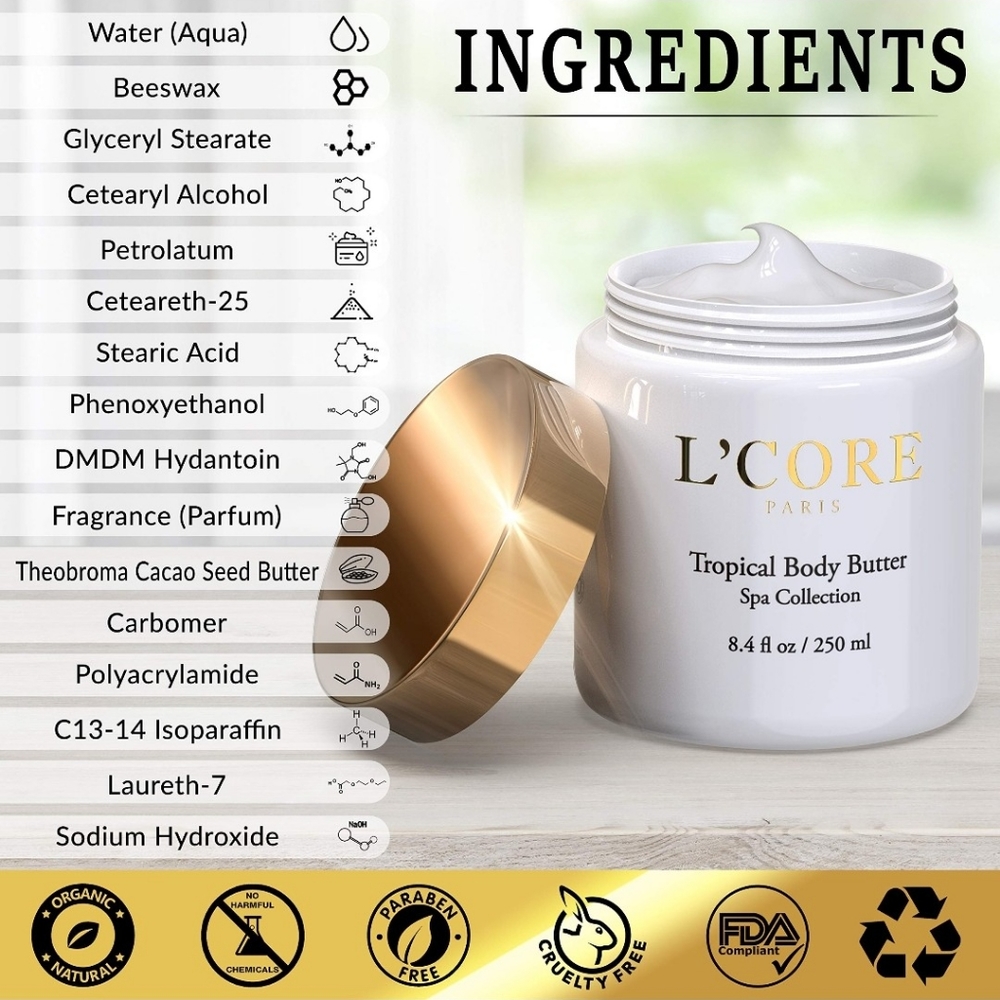 L'CORE PARIS TROPICAL BODY BUTTER - Picture 3 of 3